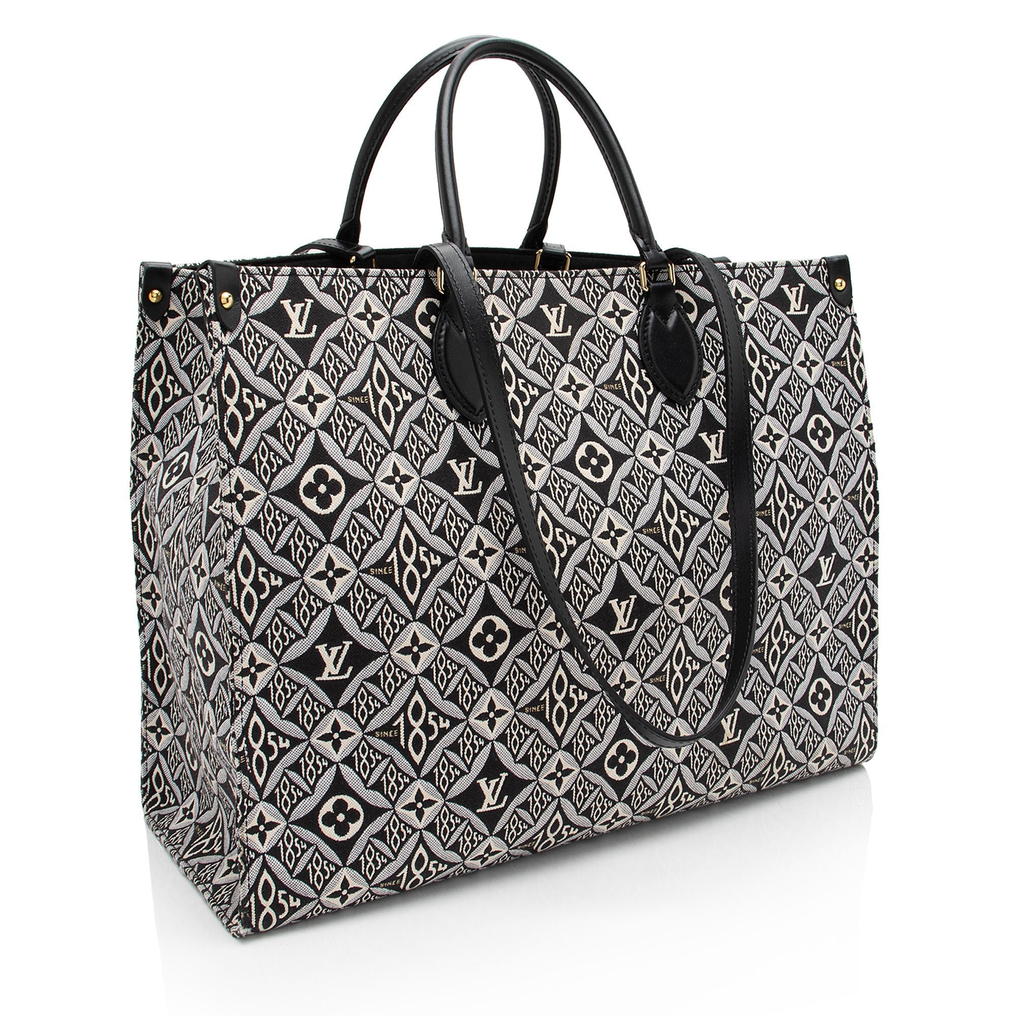 Louis Vuitton Limited Edition Jacquard Since 1854 Onthego GM Tote (SHF-siPMh8)