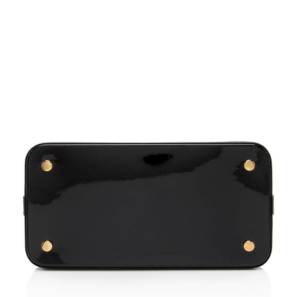 Louis Vuitton x YK Monogram Vernis Infinity Dots Lockit MM Satchel