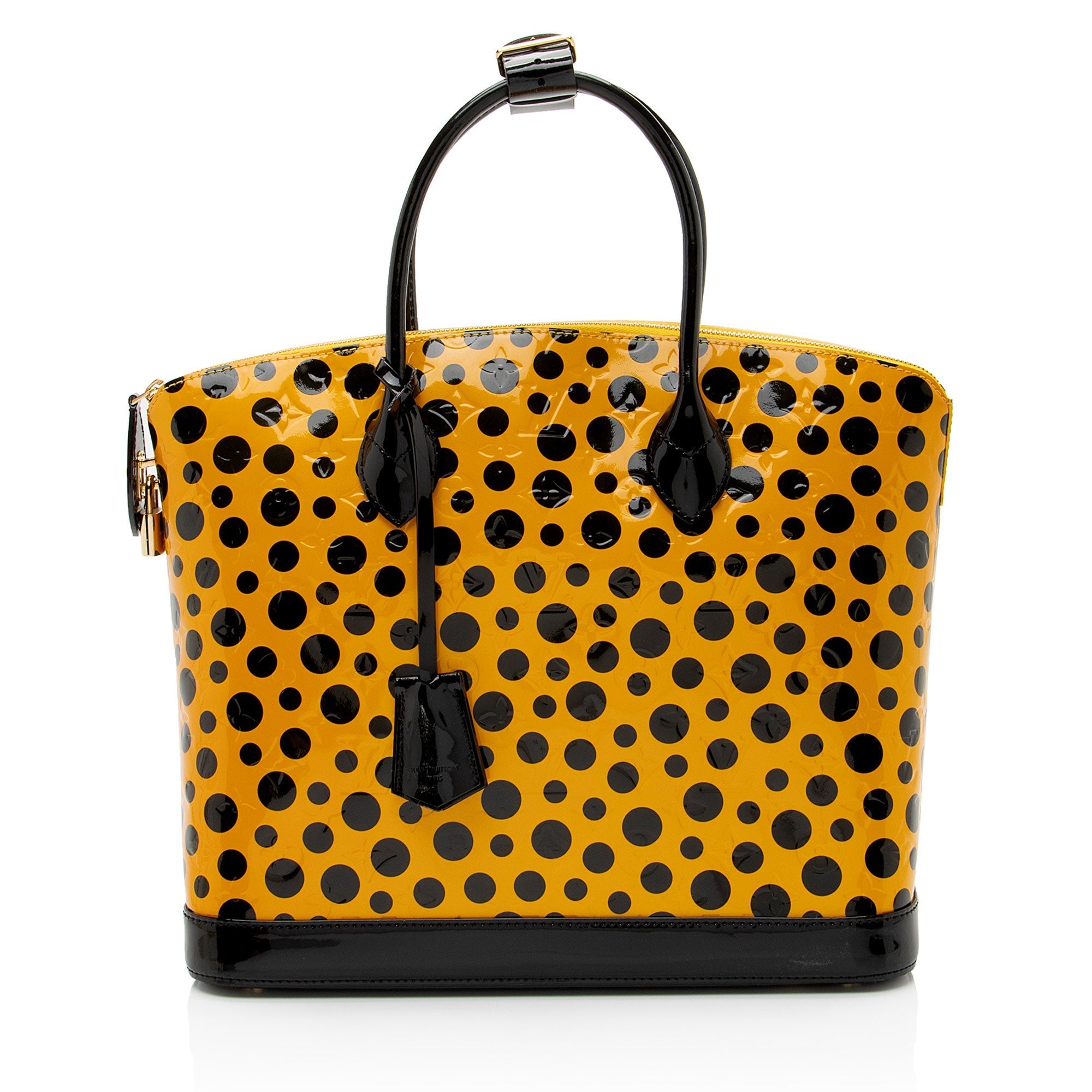 Louis Vuitton x YK Monogram Vernis Infinity Dots Lockit MM Satchel