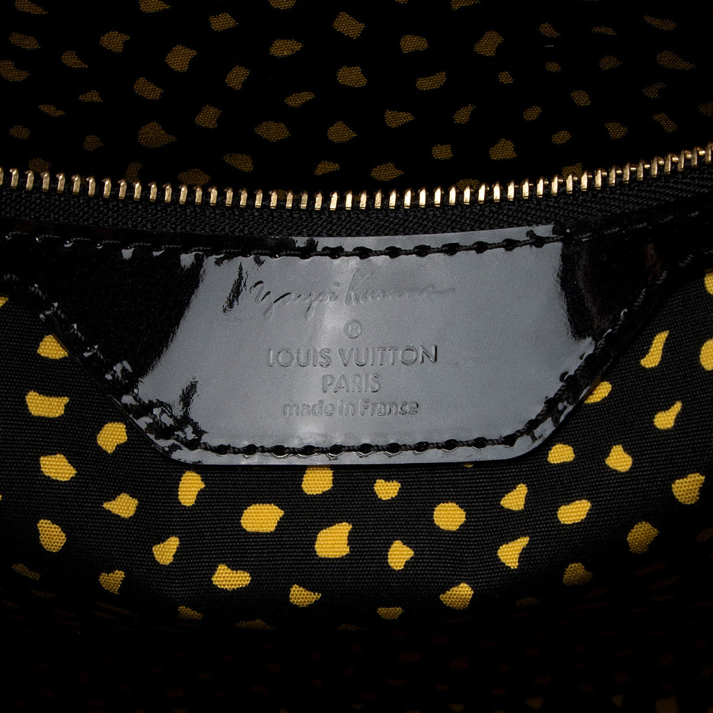 Louis Vuitton x YK Monogram Vernis Infinity Dots Lockit MM Satchel