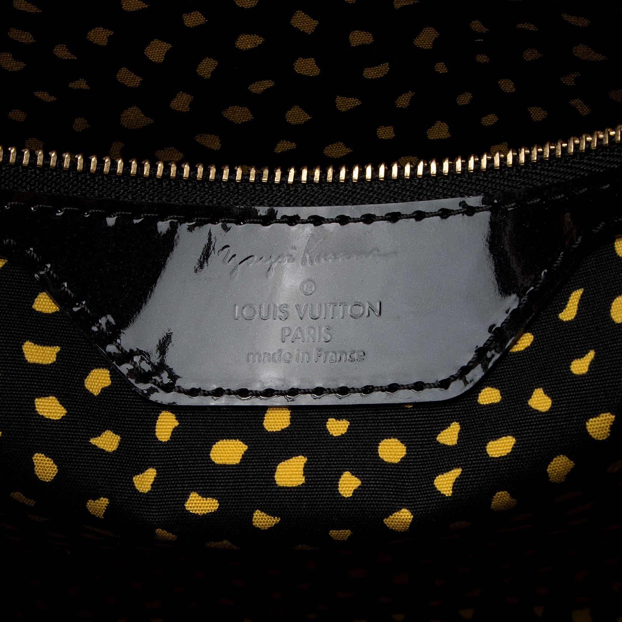 Louis Vuitton x YK Monogram Vernis Infinity Dots Lockit MM Satchel