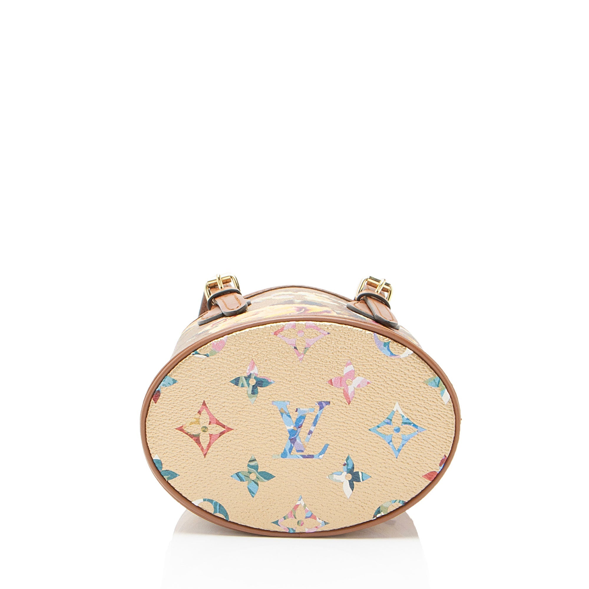 Louis Vuitton Limited Edition Metallic Monogram Canvas Garden Nano Bucket Bag