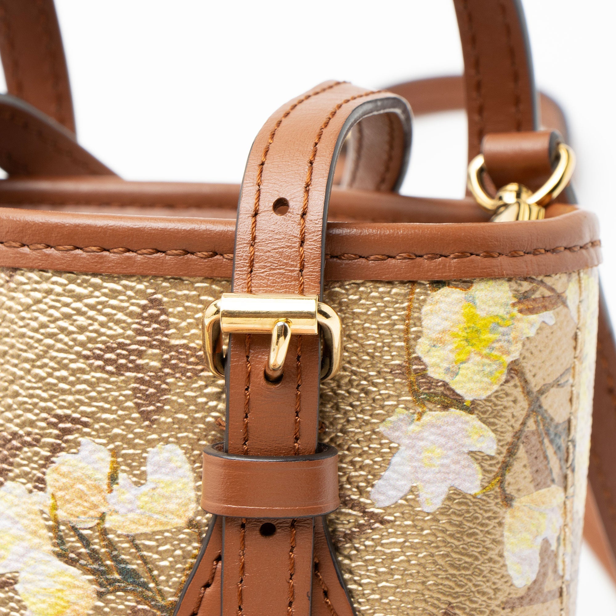 Louis Vuitton Limited Edition Metallic Monogram Canvas Garden Nano Bucket Bag