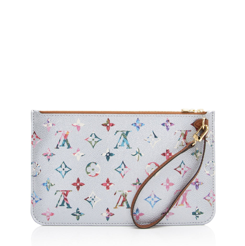Louis Vuitton Limited Edition Metallic Monogram Canvas Garden Neverfull MM Pochette (SHF-yEBnfJ)