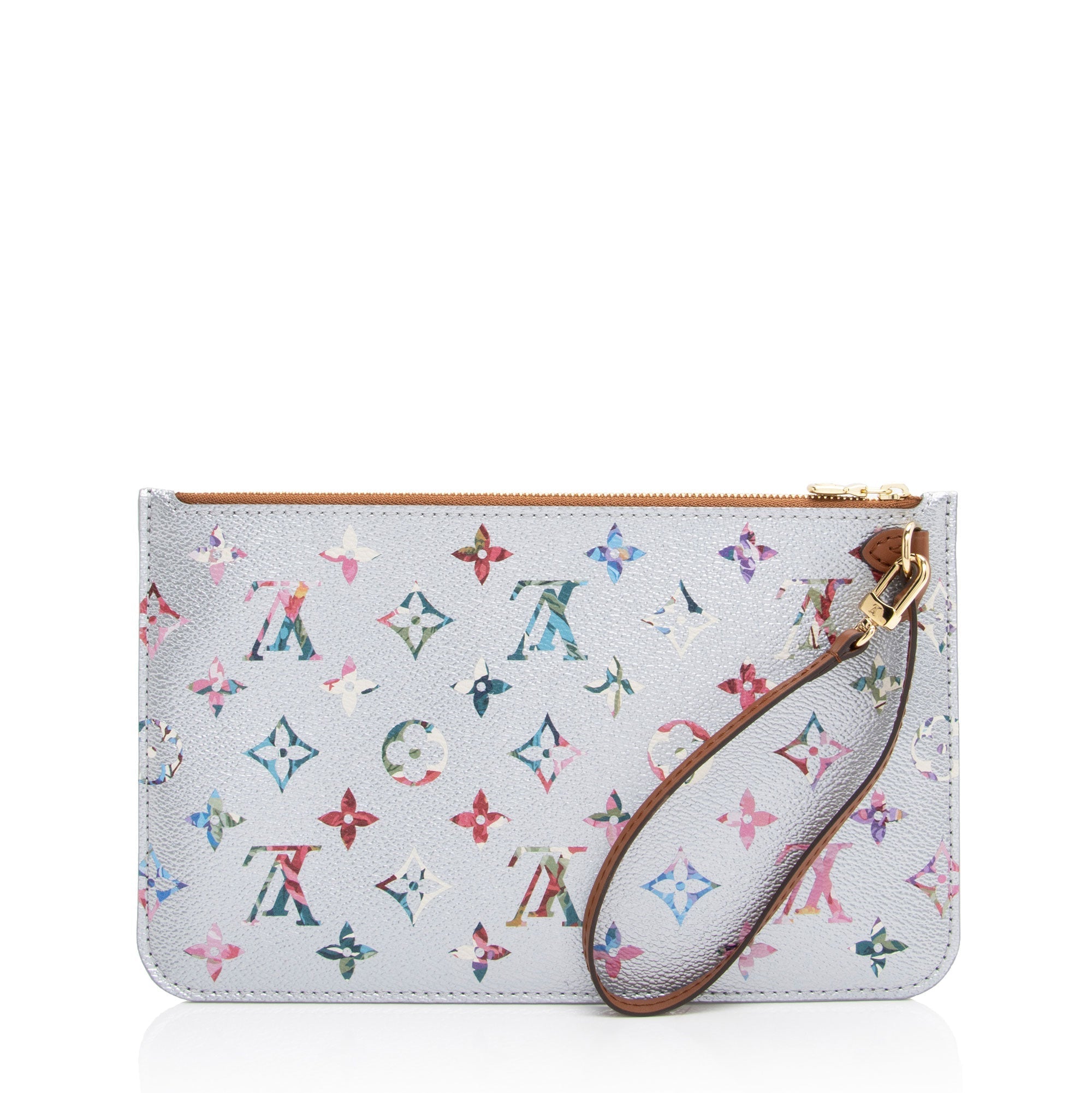 Louis Vuitton Limited Edition Metallic Monogram Canvas Garden Neverfull MM Pochette (SHF-yEBnfJ)