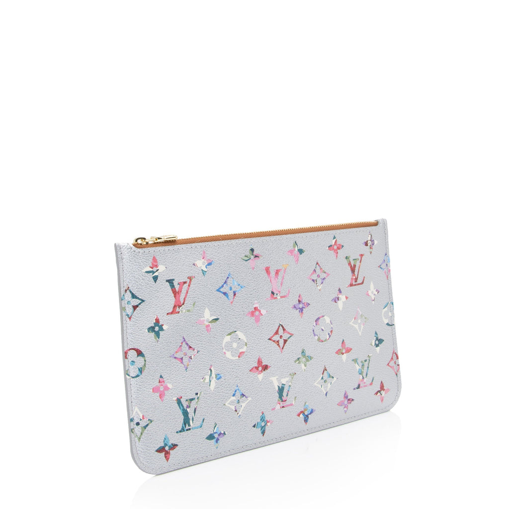 Louis Vuitton Limited Edition Metallic Monogram Canvas Garden Neverfull MM Pochette (SHF-yEBnfJ)