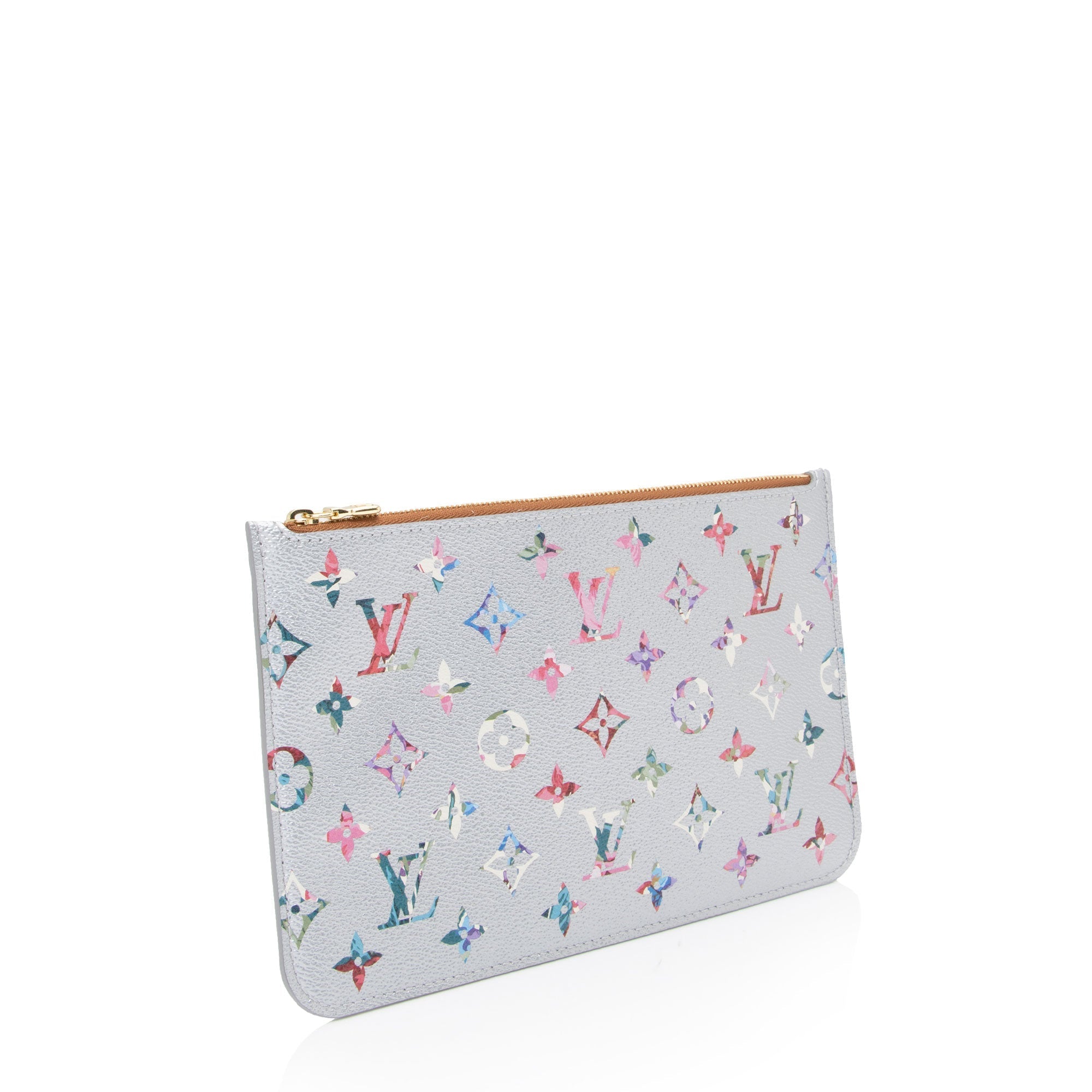 Louis Vuitton Limited Edition Metallic Monogram Canvas Garden Neverfull MM Pochette (SHF-yEBnfJ)
