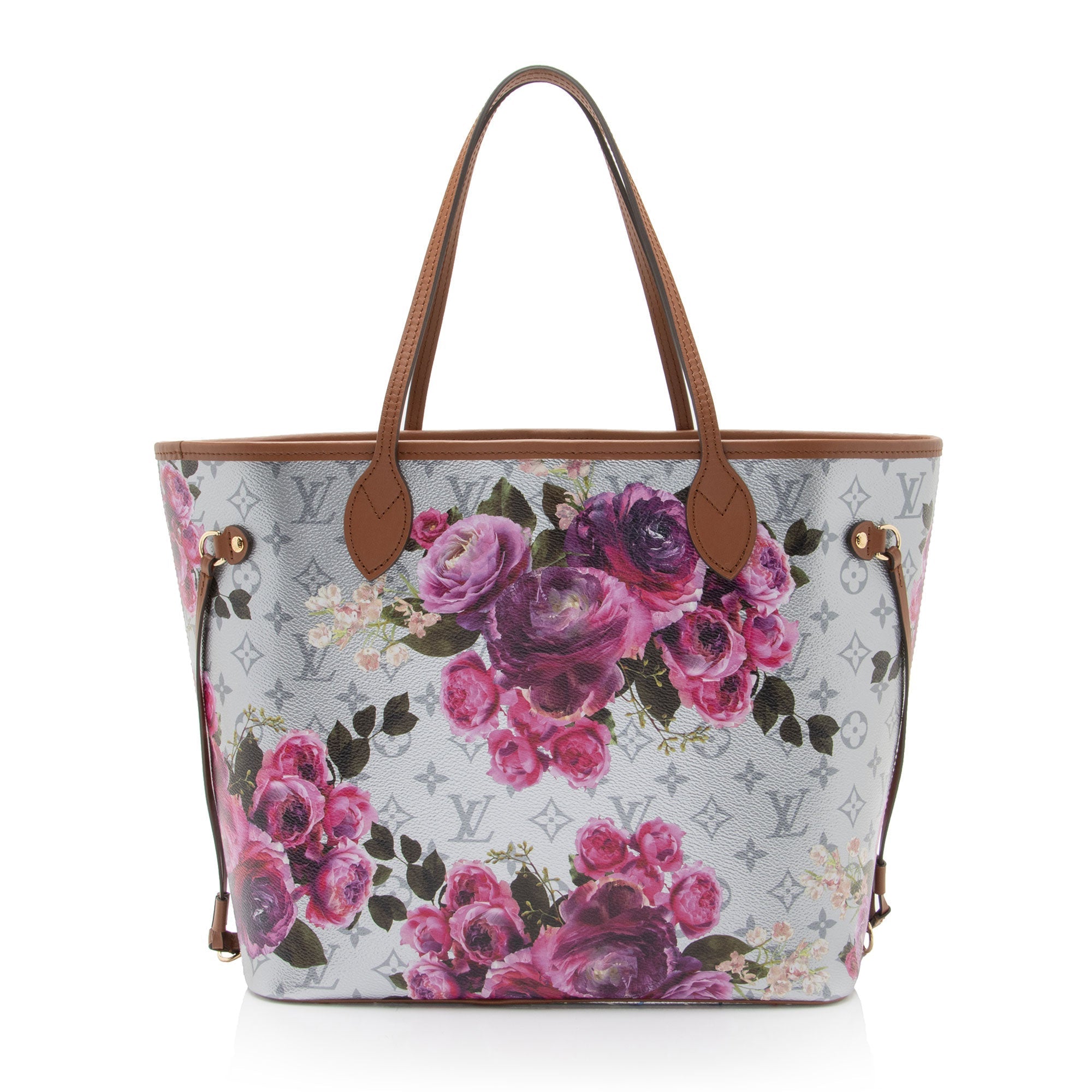 Louis Vuitton Limited Edition Metallic Monogram Canvas Garden Neverfull MM Tote (SHF-ISRJZe)