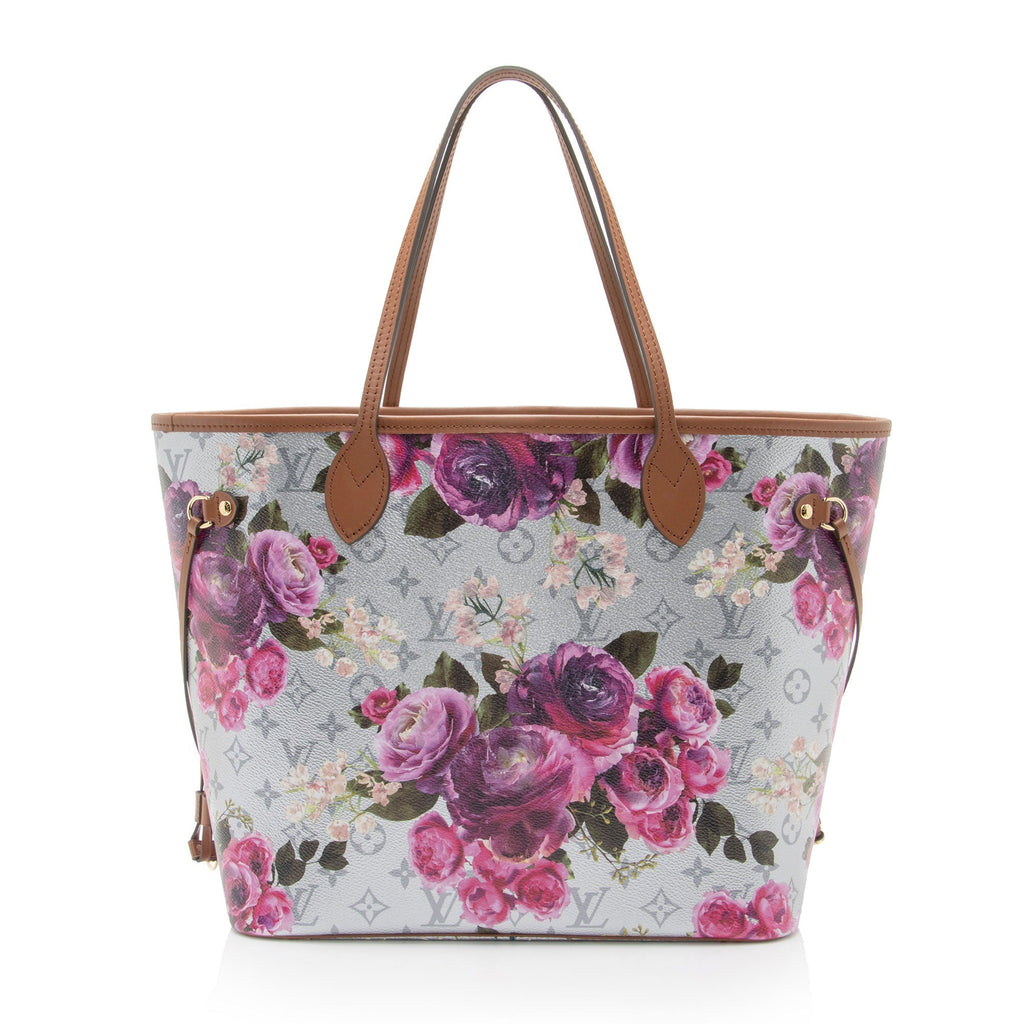 Louis Vuitton Limited Edition Metallic Monogram Canvas Garden Neverfull MM Tote (SHF-ISRJZe)