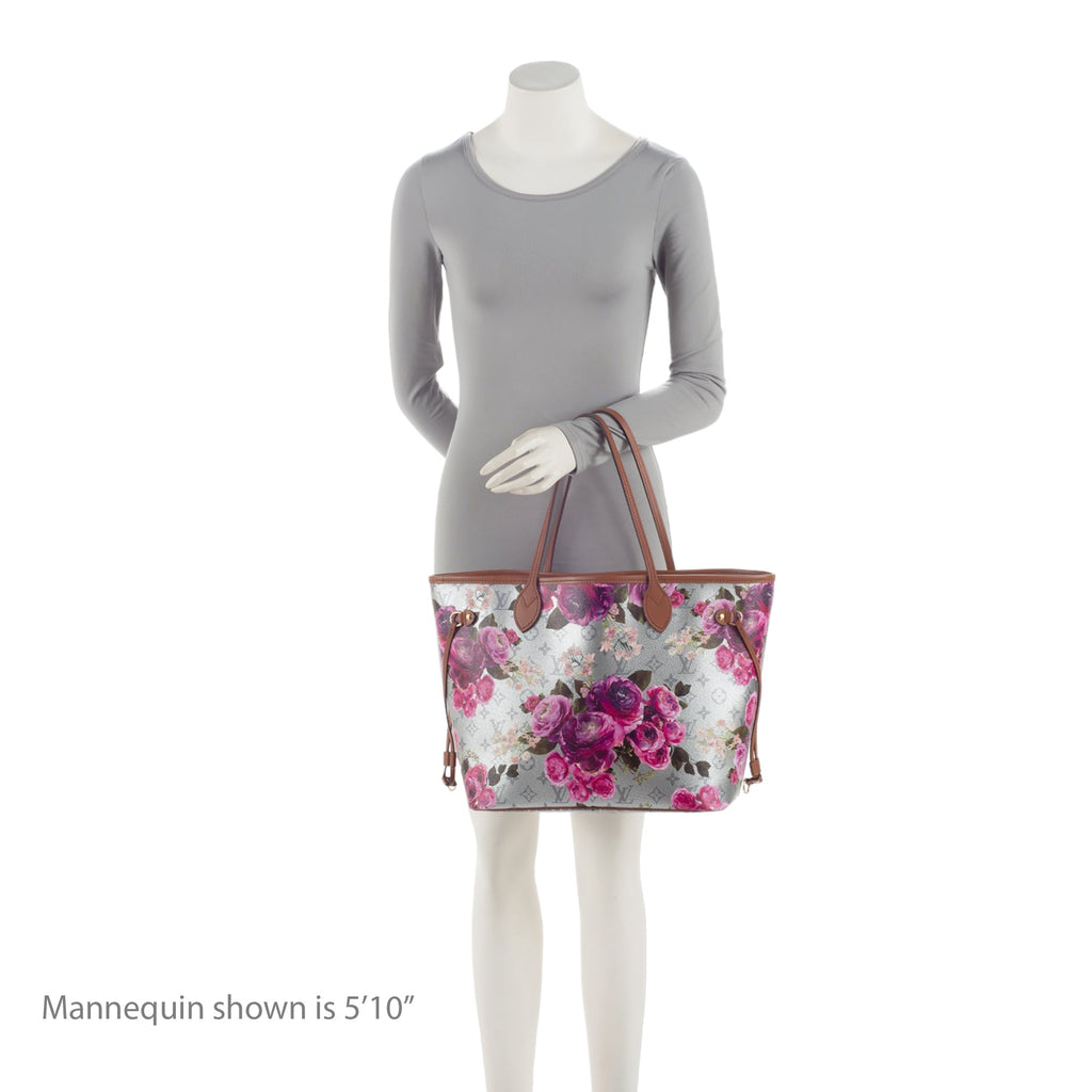 Louis Vuitton Limited Edition Metallic Monogram Canvas Garden Neverfull MM Tote (SHF-ISRJZe)