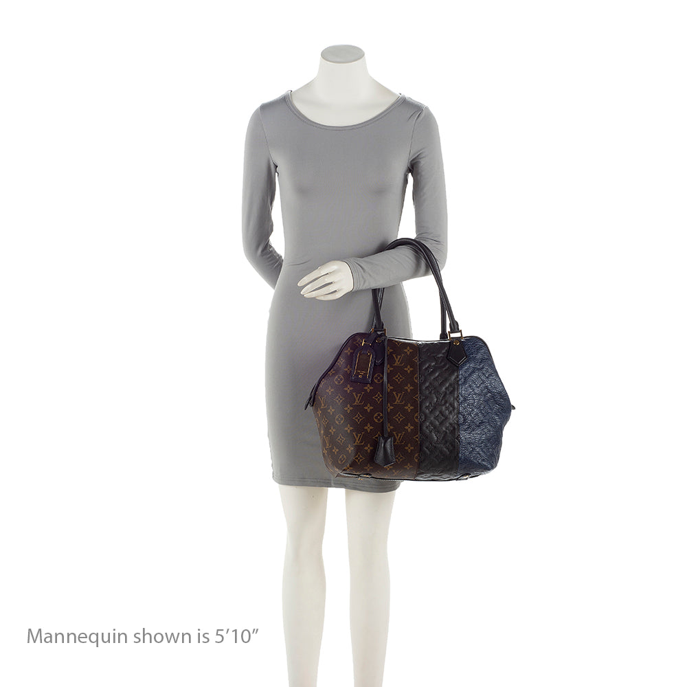 Louis Vuitton Limited Edition Monogram Blocks Zipped Tote (SHF-21473)