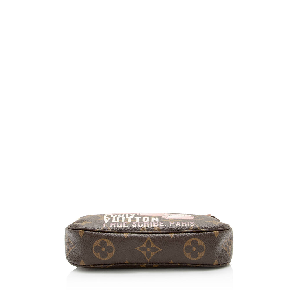 Louis Vuitton Limited Edition Monogram Canvas Affiche Mini Pochette Accessoires (SHF-FwVlsx)