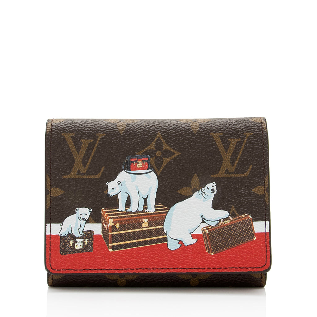 Louis Vuitton Limited Edition Monogram Canvas Animation Polar Bear Victorine Wallet (SHF-hEVYPD)