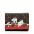 Louis Vuitton Limited Edition Monogram Canvas Animation Polar Bear Victorine Wallet (SHF-hEVYPD)