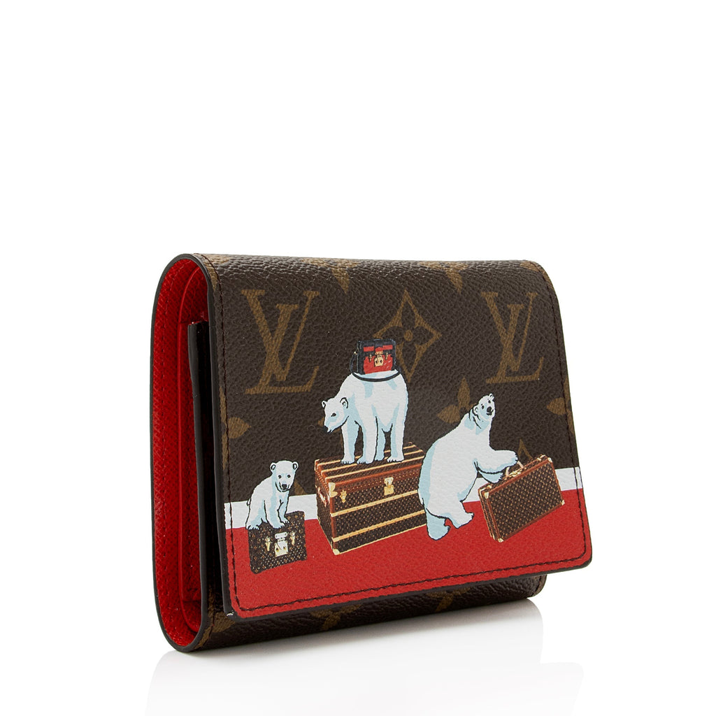 Louis Vuitton Limited Edition Monogram Canvas Animation Polar Bear Victorine Wallet (SHF-hEVYPD)