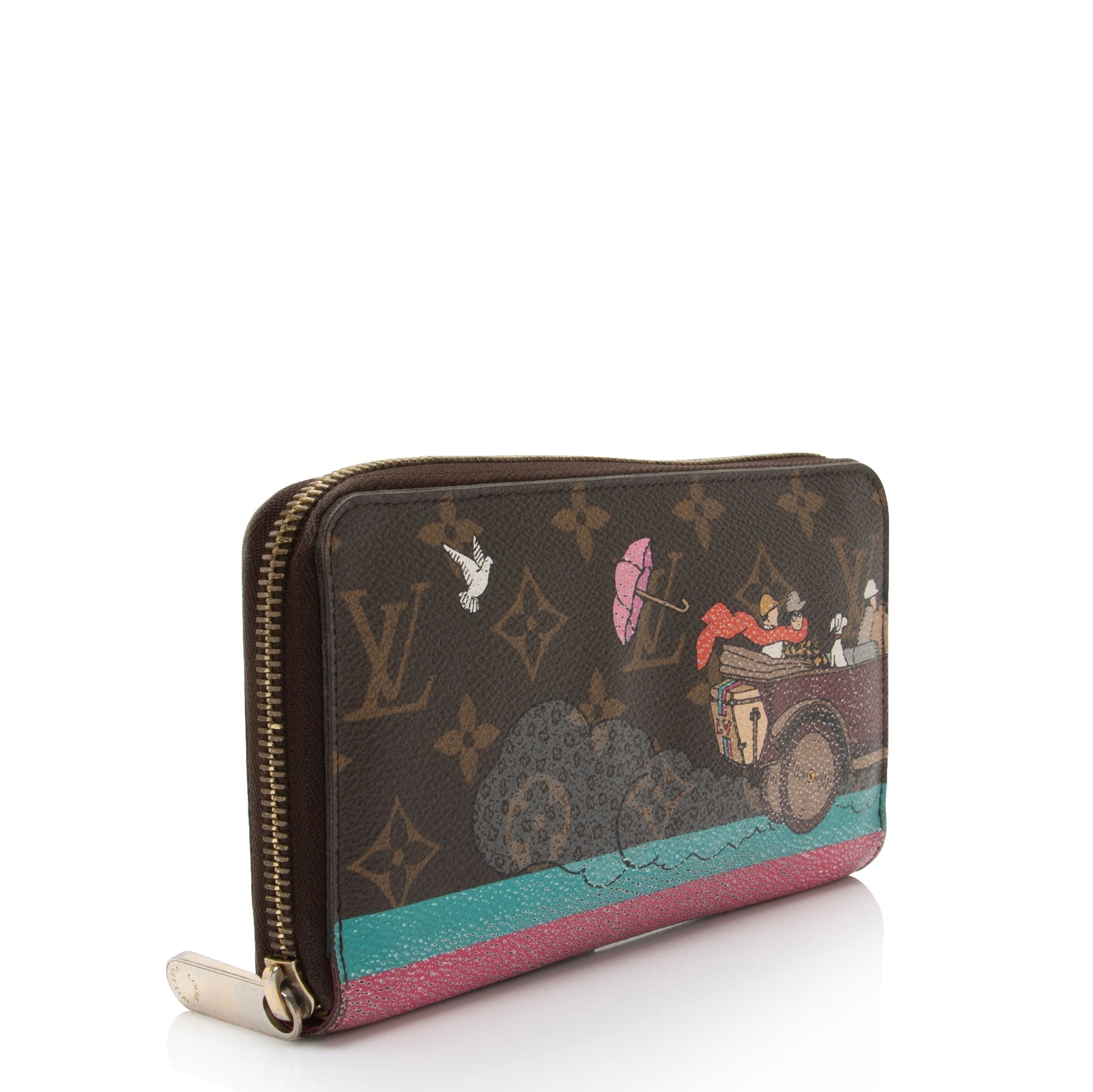Louis Vuitton Limited Edition Monogram Canvas Animation Zippy Wallet (SHF-BelE8M)
