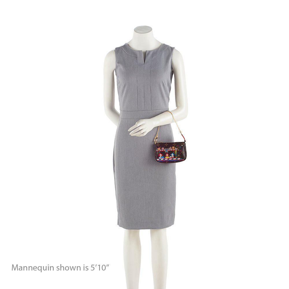 Louis Vuitton Limited Edition Monogram Canvas Bumper Car Mini Pochette Accessoires (SHF-19665)