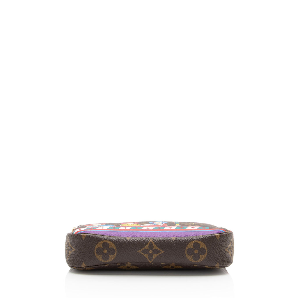 Louis Vuitton Limited Edition Monogram Canvas Bumper Car Mini Pochette Accessoires (SHF-SoGa29)