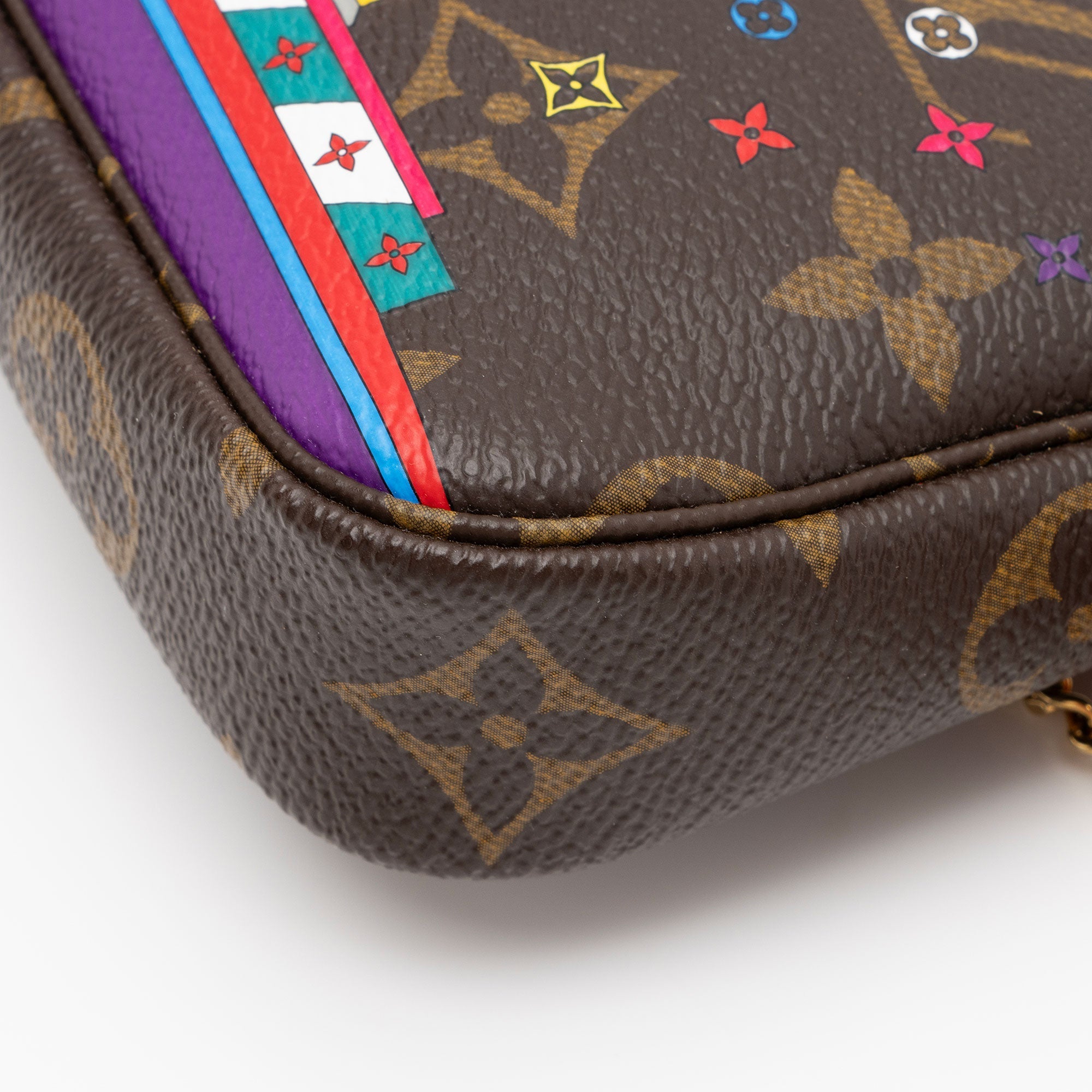 Louis Vuitton Limited Edition Monogram Canvas Bumper Car Mini Pochette Accessoires (SHF-SoGa29)
