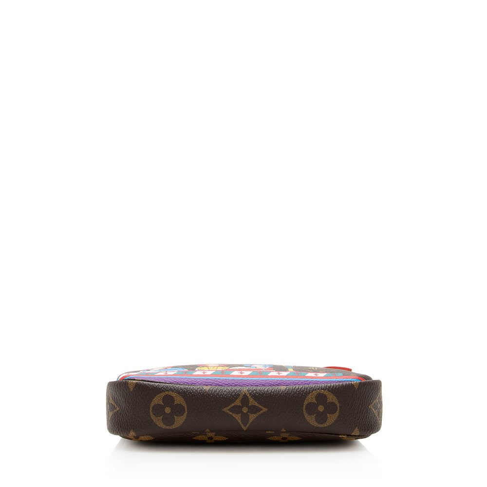 Louis Vuitton Limited Edition Monogram Canvas Bumper Car Mini Pochette Accessoires (SHF-19665)