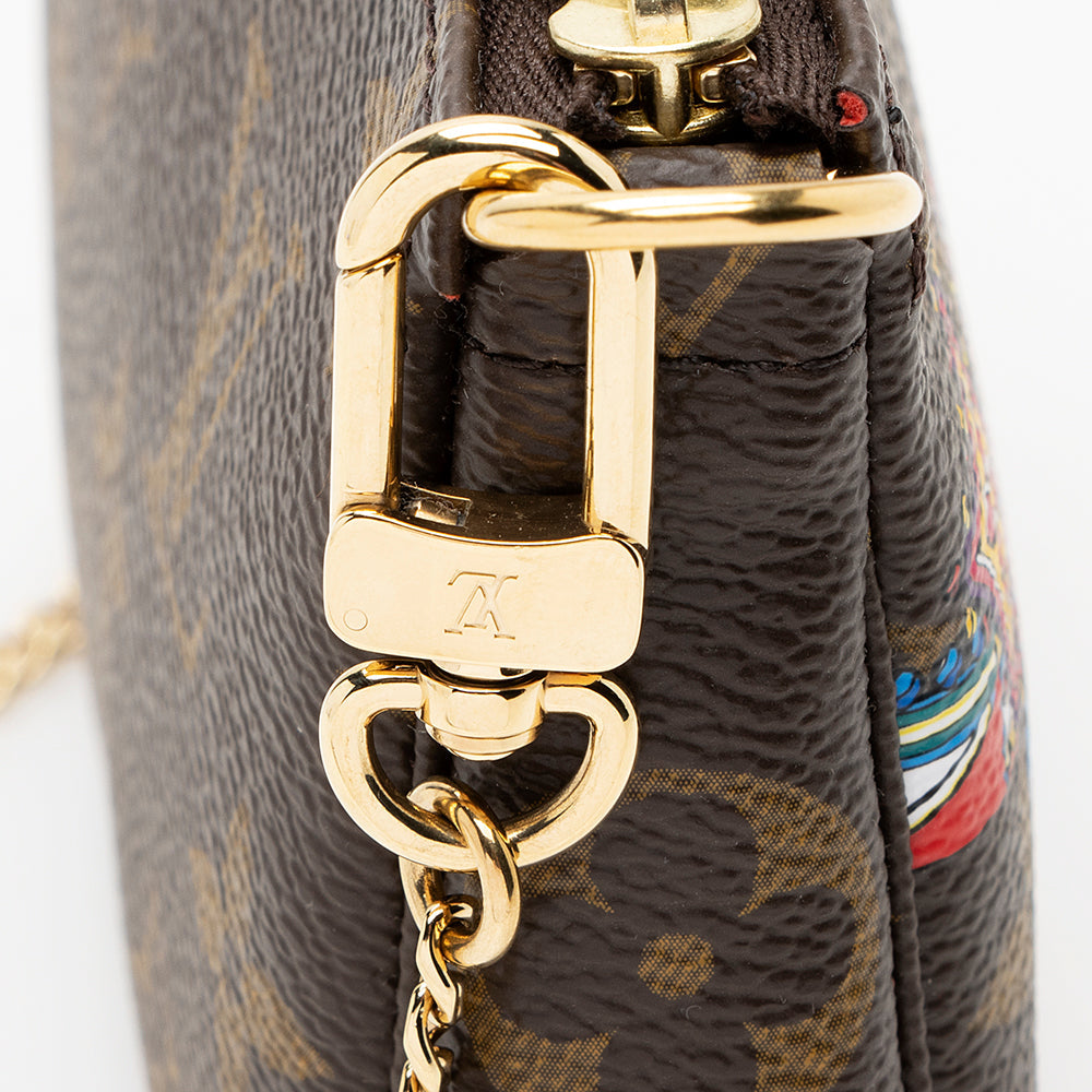 Louis Vuitton Limited Edition Monogram Canvas Bumper Car Mini Pochette Accessoires (SHF-19665)
