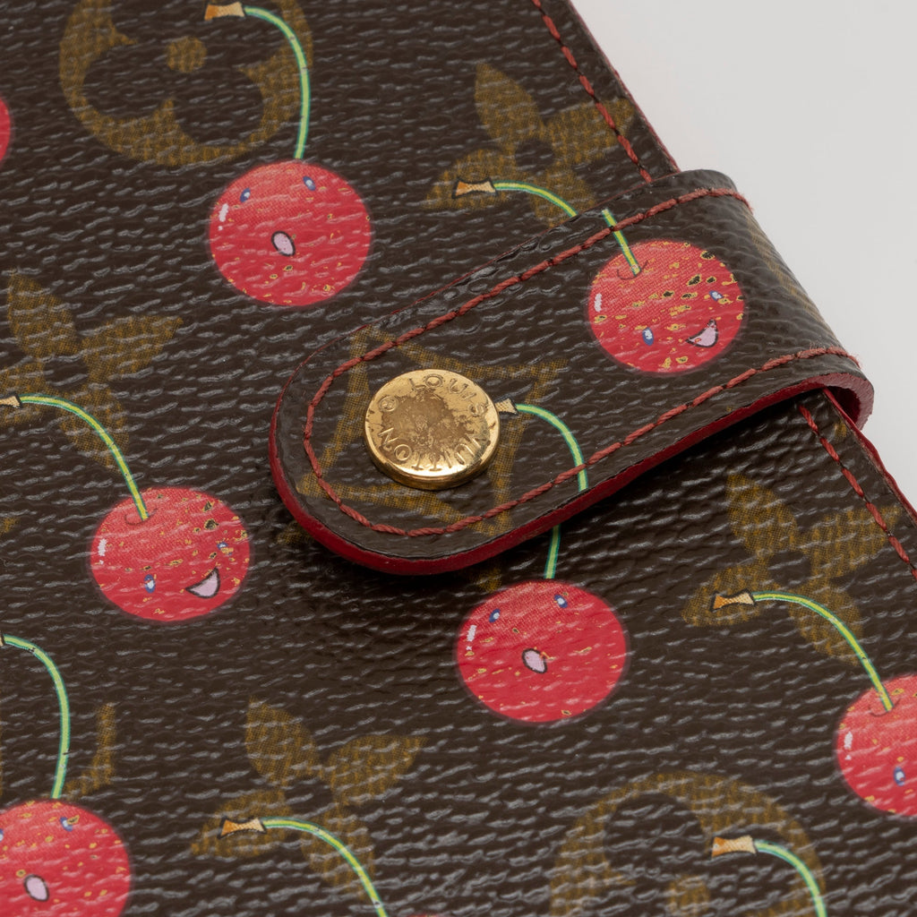 Louis Vuitton Limited Edition Monogram Canvas Cerises Compact Zippy Wallet (SHF-UhgjwD)