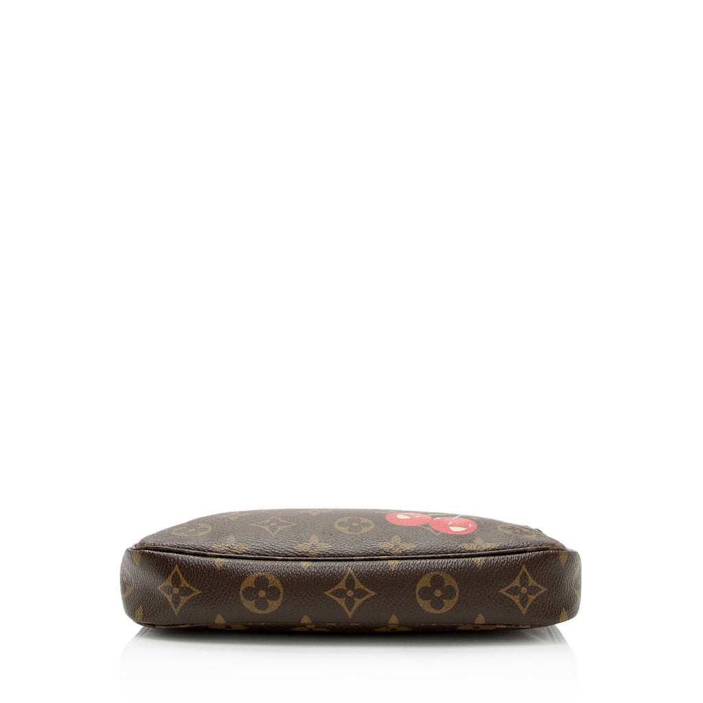 Louis Vuitton Limited Edition Monogram Canvas Cerises Pochette Accessoires (SHF-LtEMPw)