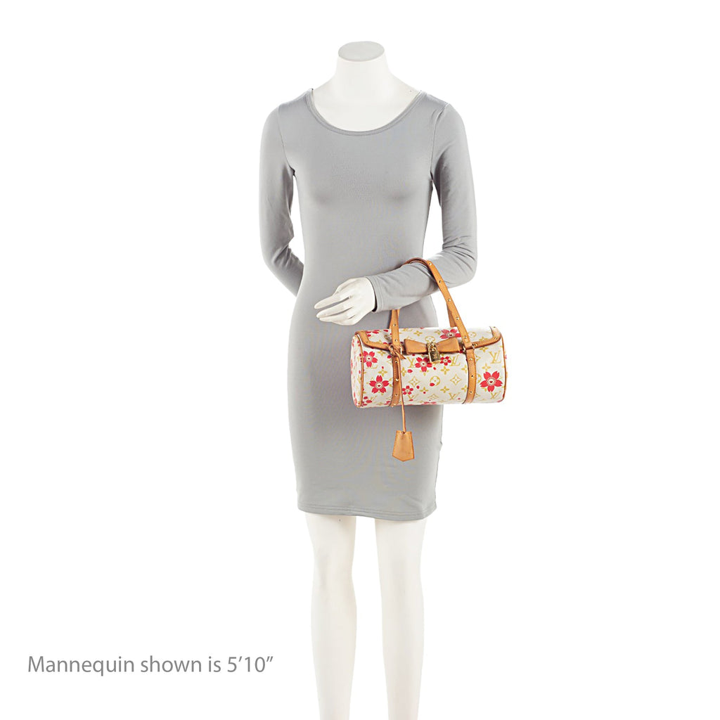 Louis Vuitton Limited Edition Monogram Canvas Cherry Blossom Papillon Satchel (SHF-3p8Y2x)
