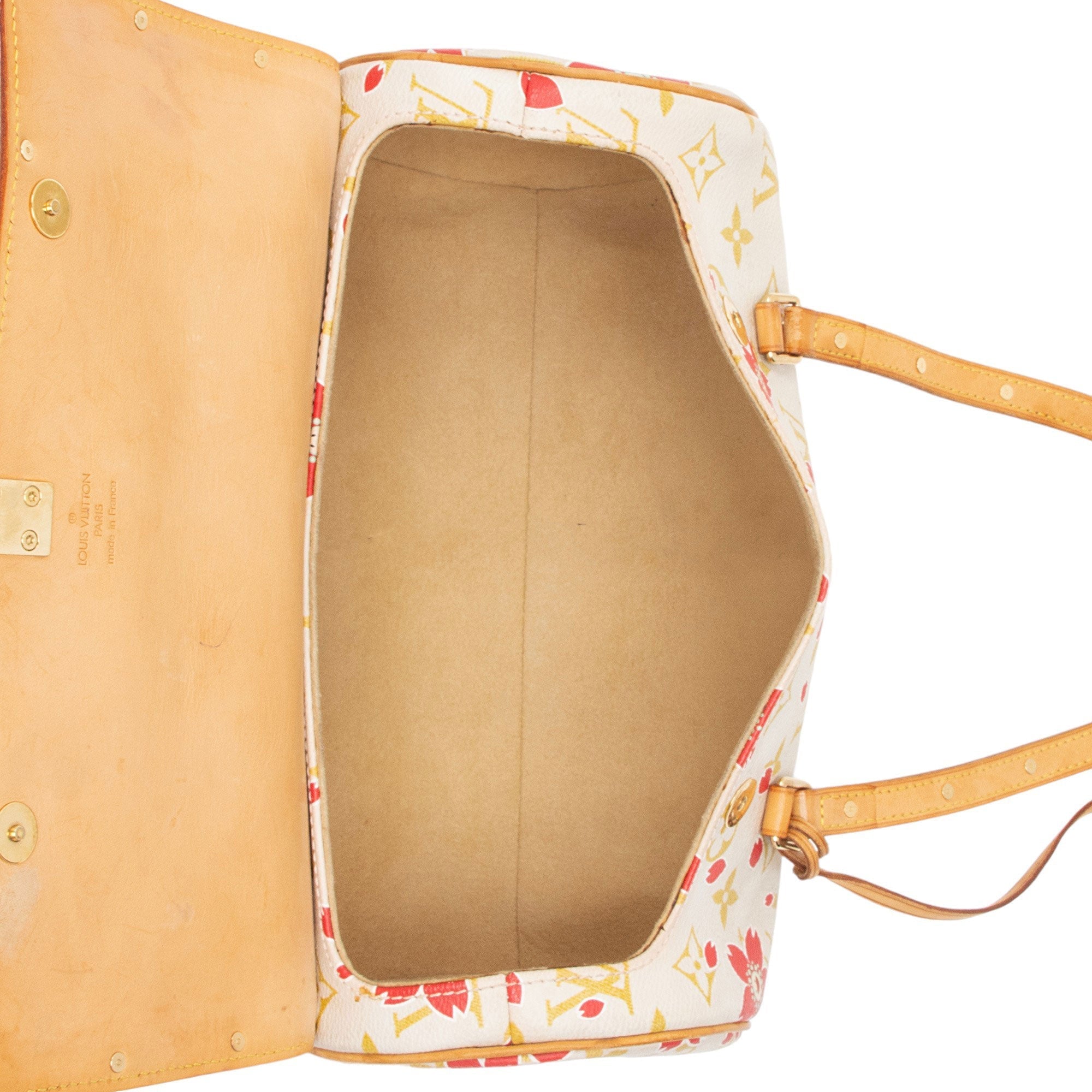 Louis Vuitton Limited Edition Monogram Canvas Cherry Blossom Papillon Satchel (SHF-3p8Y2x)