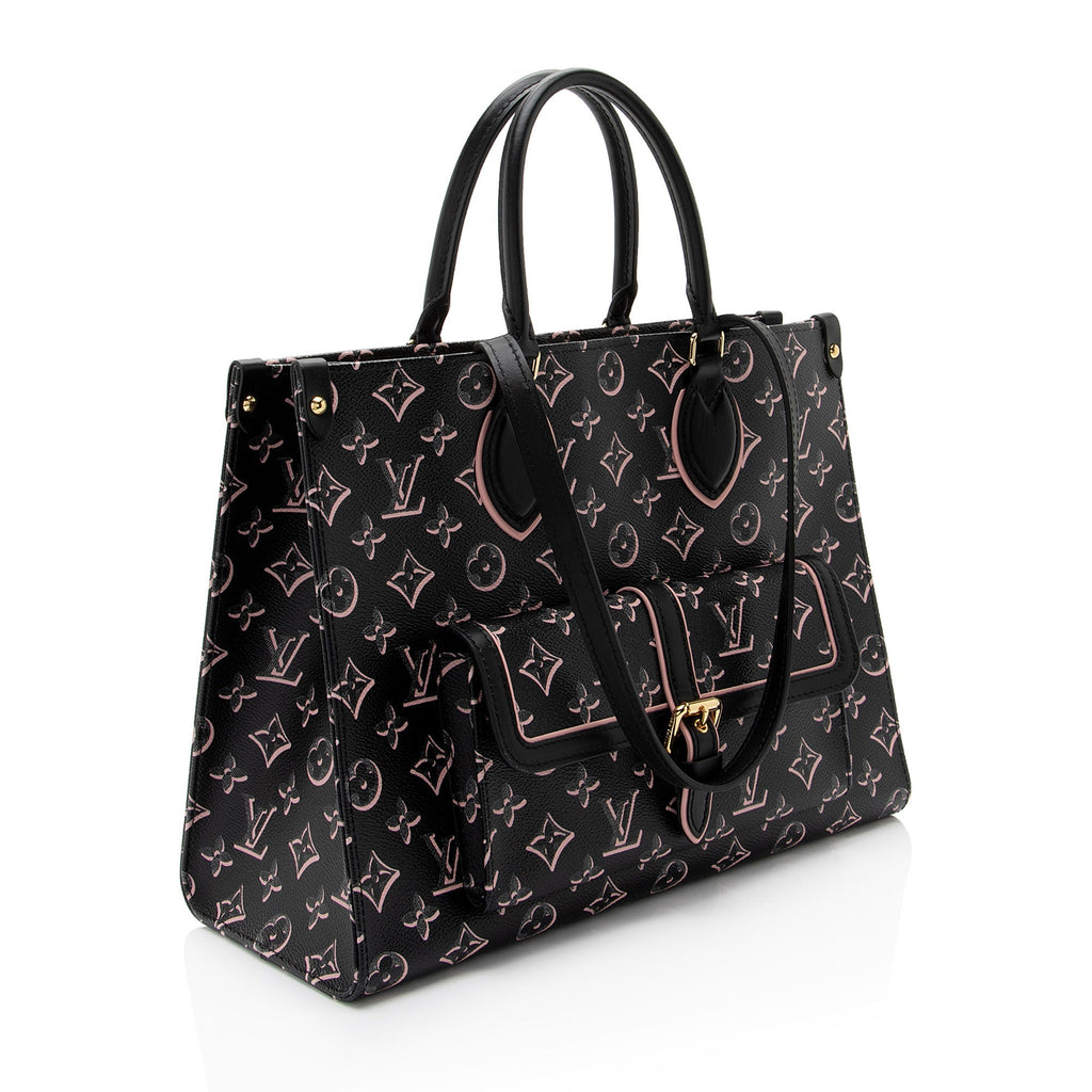 Louis Vuitton Limited Edition Monogram Canvas Fall For You Onthego MM Tote (SHF-5wj4Ba)