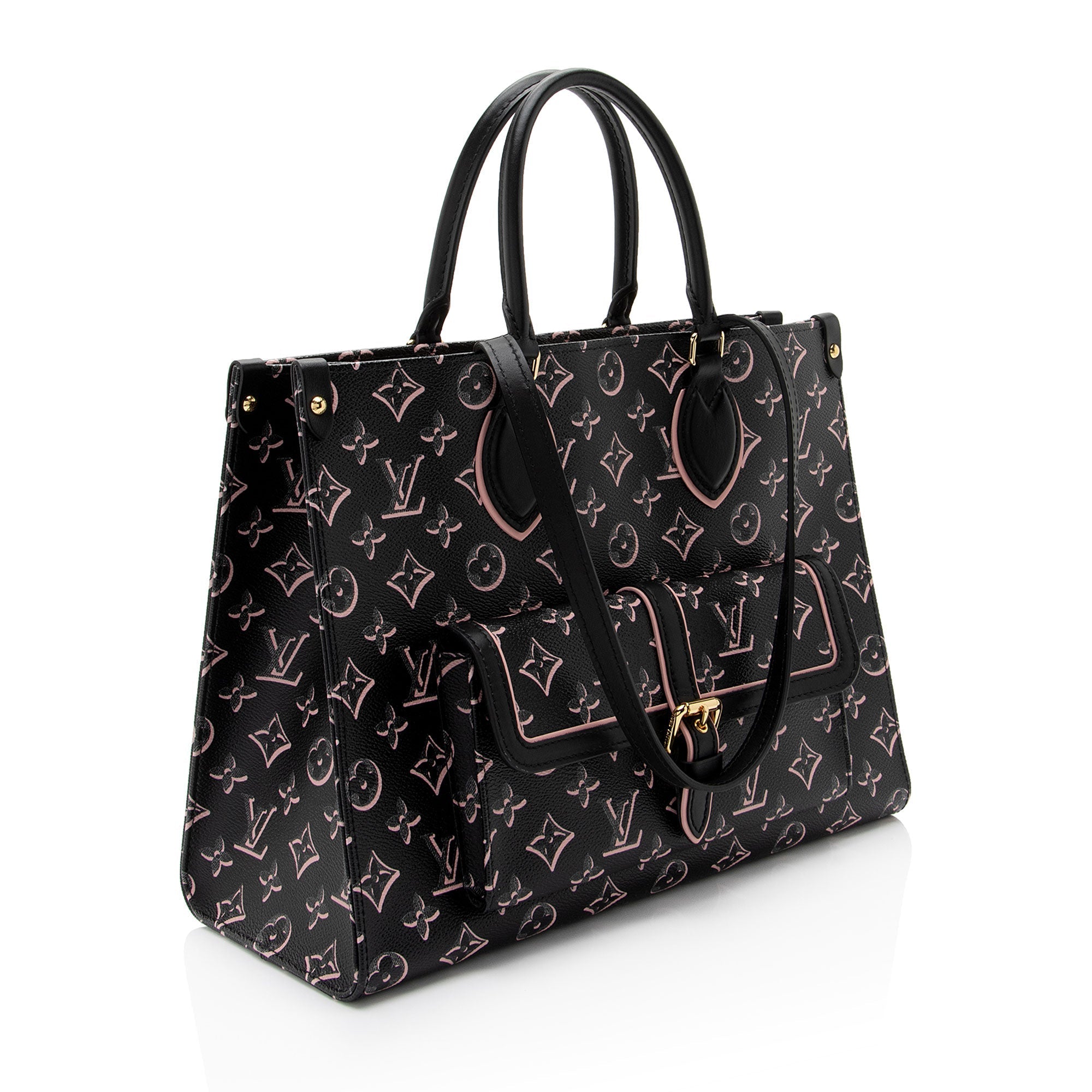 Louis Vuitton Limited Edition Monogram Canvas Fall For You Onthego MM Tote (SHF-5wj4Ba)