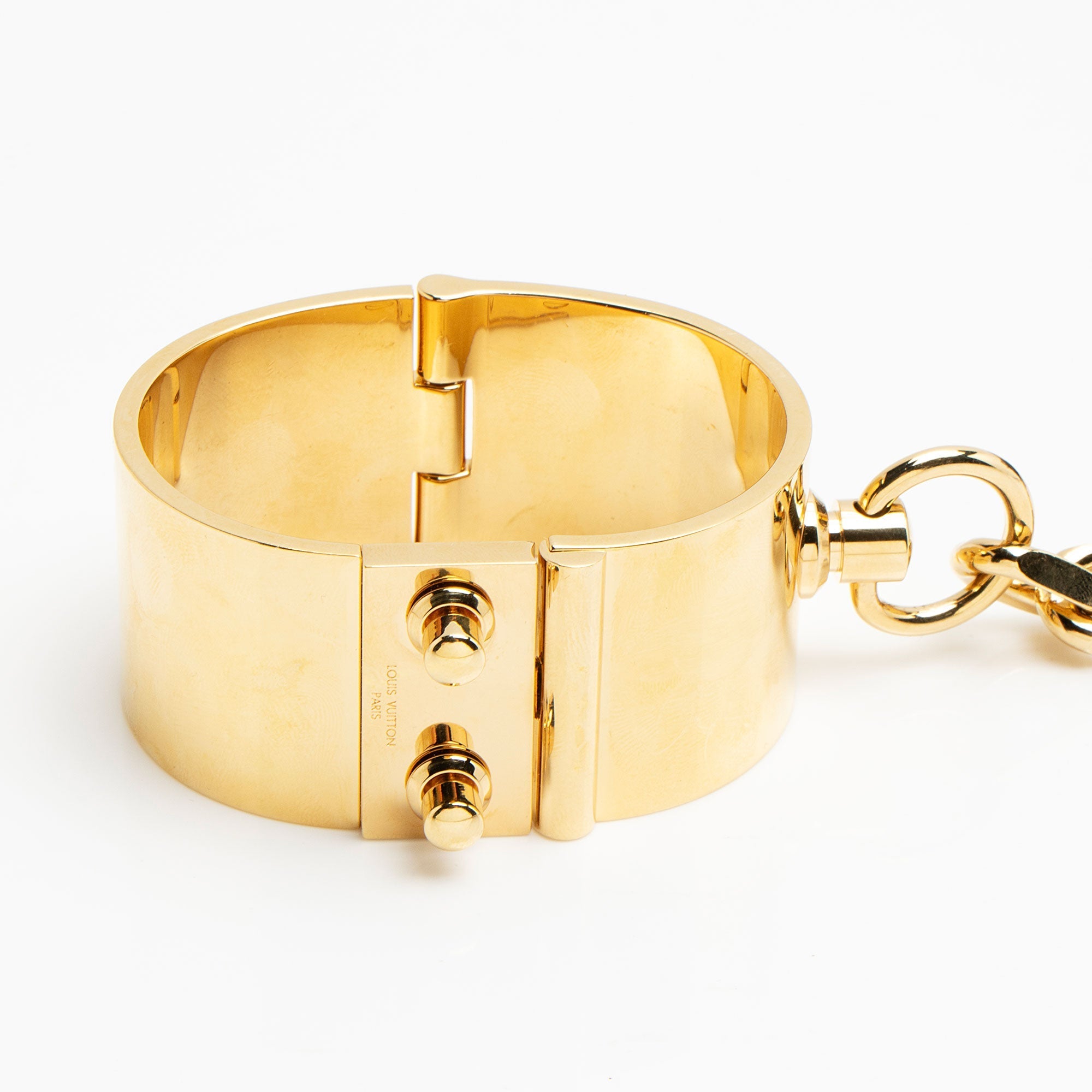Louis Vuitton Limited Edition Monogram Canvas Fetish Lockit Cuff Clutch