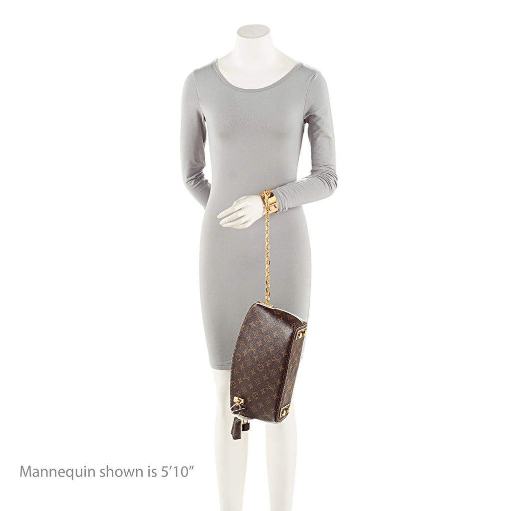 Louis Vuitton Limited Edition Monogram Canvas Fetish Lockit Cuff Clutch
