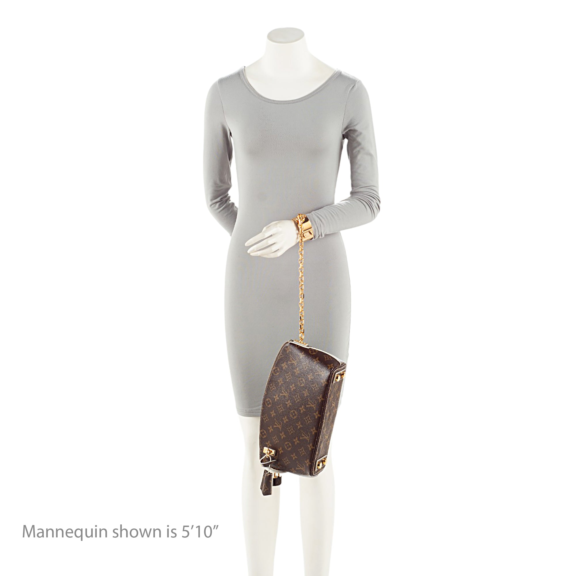 Louis Vuitton Limited Edition Monogram Canvas Fetish Lockit Cuff Clutch