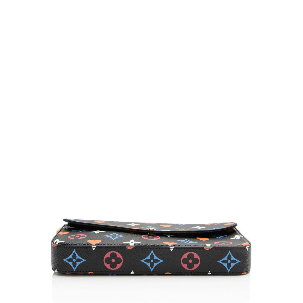 Louis Vuitton Limited Edition Monogram Canvas Game On Felicie Pochette