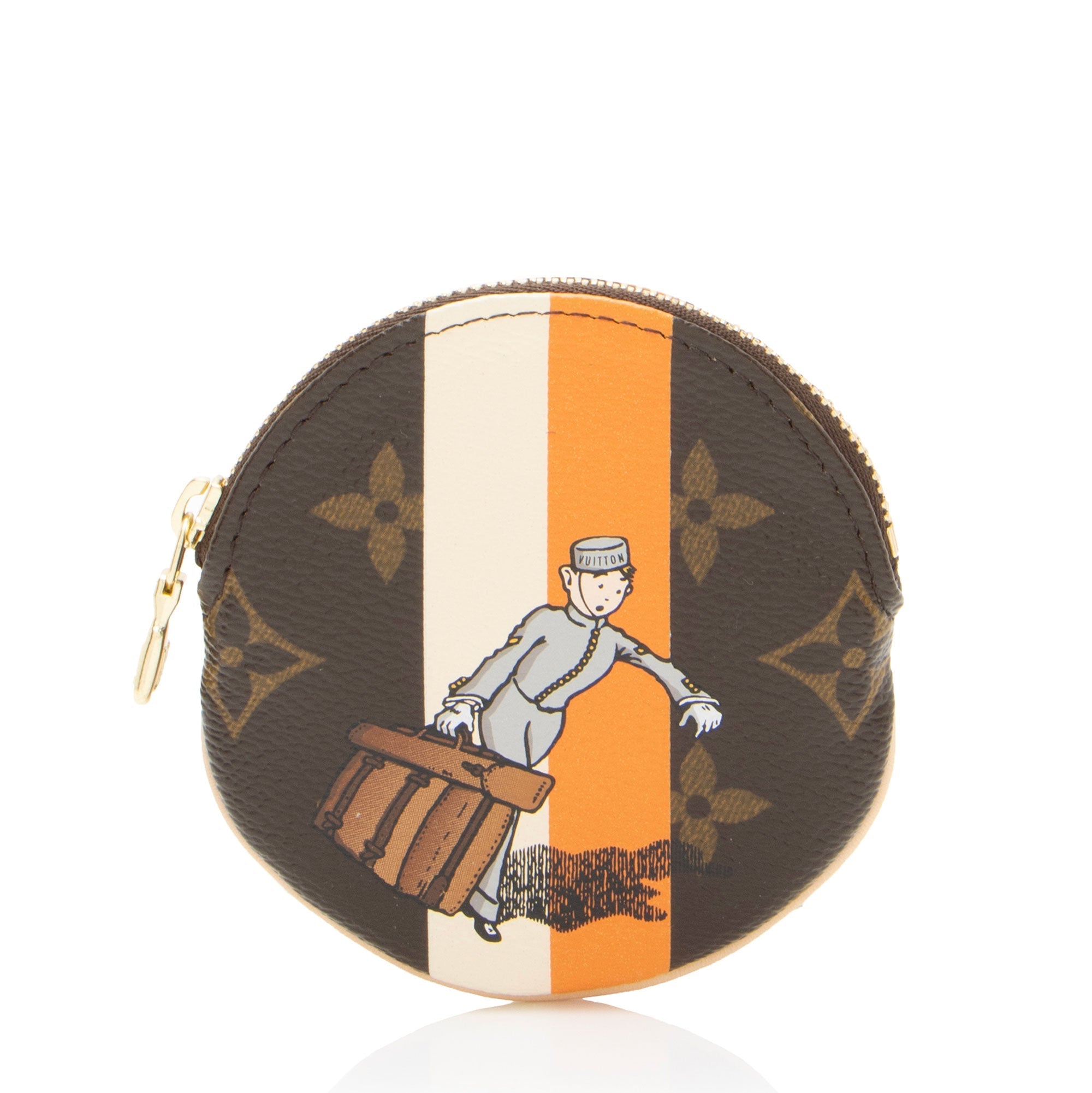 Louis Vuitton Limited Edition Monogram Canvas Groom Round Coin Pouch