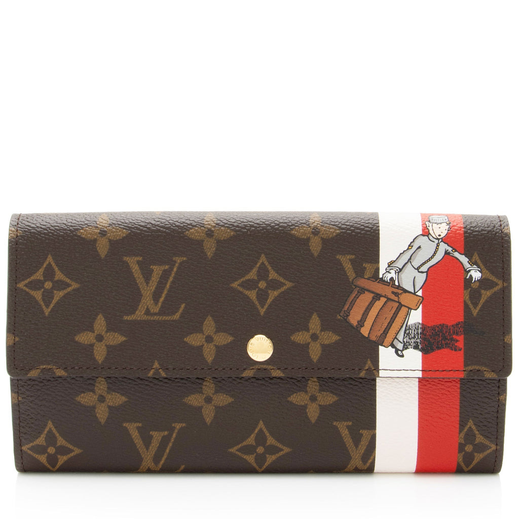 Louis Vuitton Limited Edition Monogram Canvas Groom Sarah Wallet