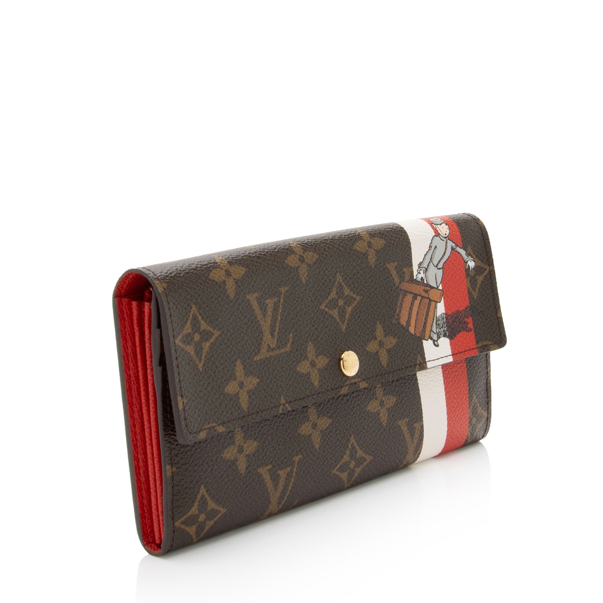 Louis Vuitton Limited Edition Monogram Canvas Groom Sarah Wallet