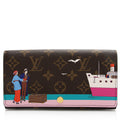 Louis Vuitton Limited Edition Monogram Canvas Illustre Transatlantic Sarah Wallet (SHF-21535)