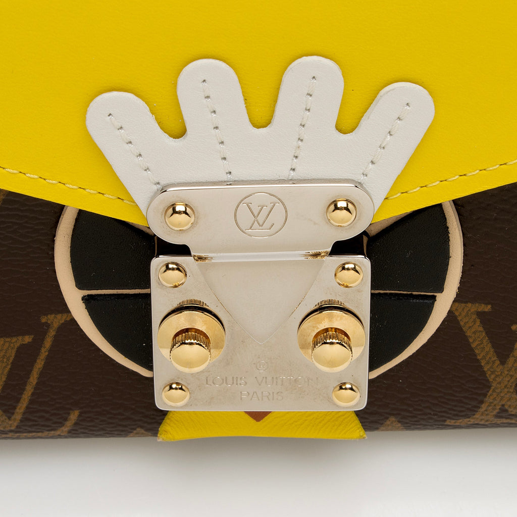 Louis Vuitton Limited Edition Monogram Canvas Juane Tribal Mask Sarah Wallet (SHF-22927)