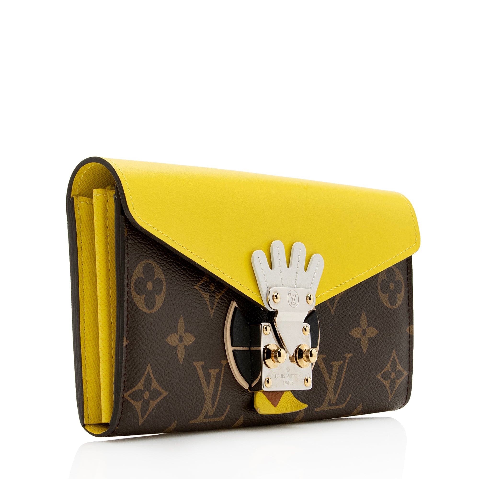 Louis Vuitton Limited Edition Monogram Canvas Juane Tribal Mask Sarah Wallet (SHF-22927)