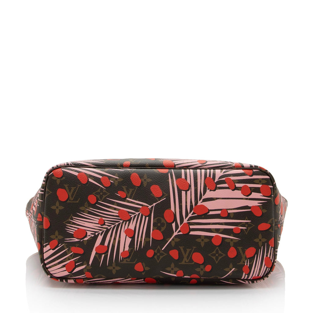Louis Vuitton Limited Edition Monogram Canvas Jungle Dots Neverfull MM Tote (SHF-0Ykiw5)