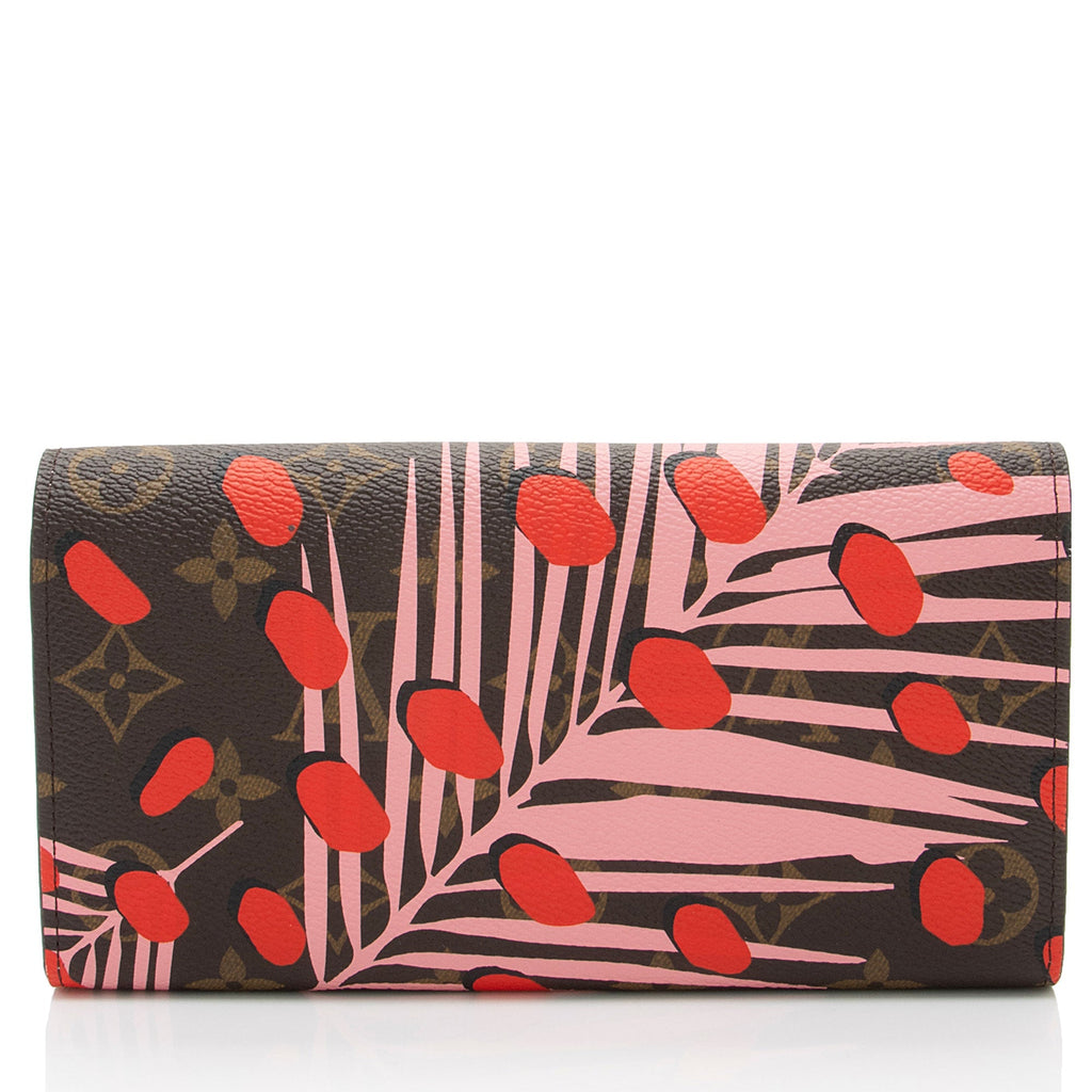 Louis Vuitton Limited Edition Monogram Canvas Jungle Dots Sarah Wallet