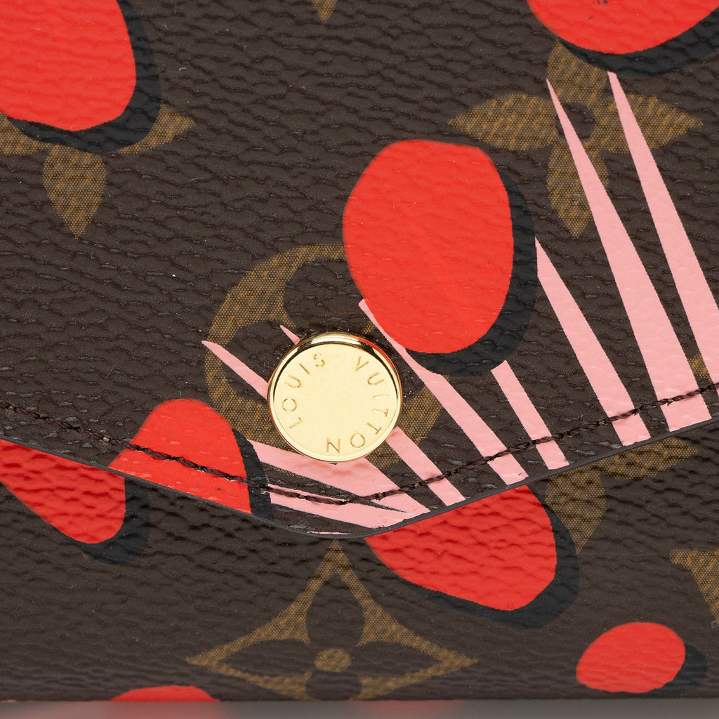 Louis Vuitton Limited Edition Monogram Canvas Jungle Dots Sarah Wallet