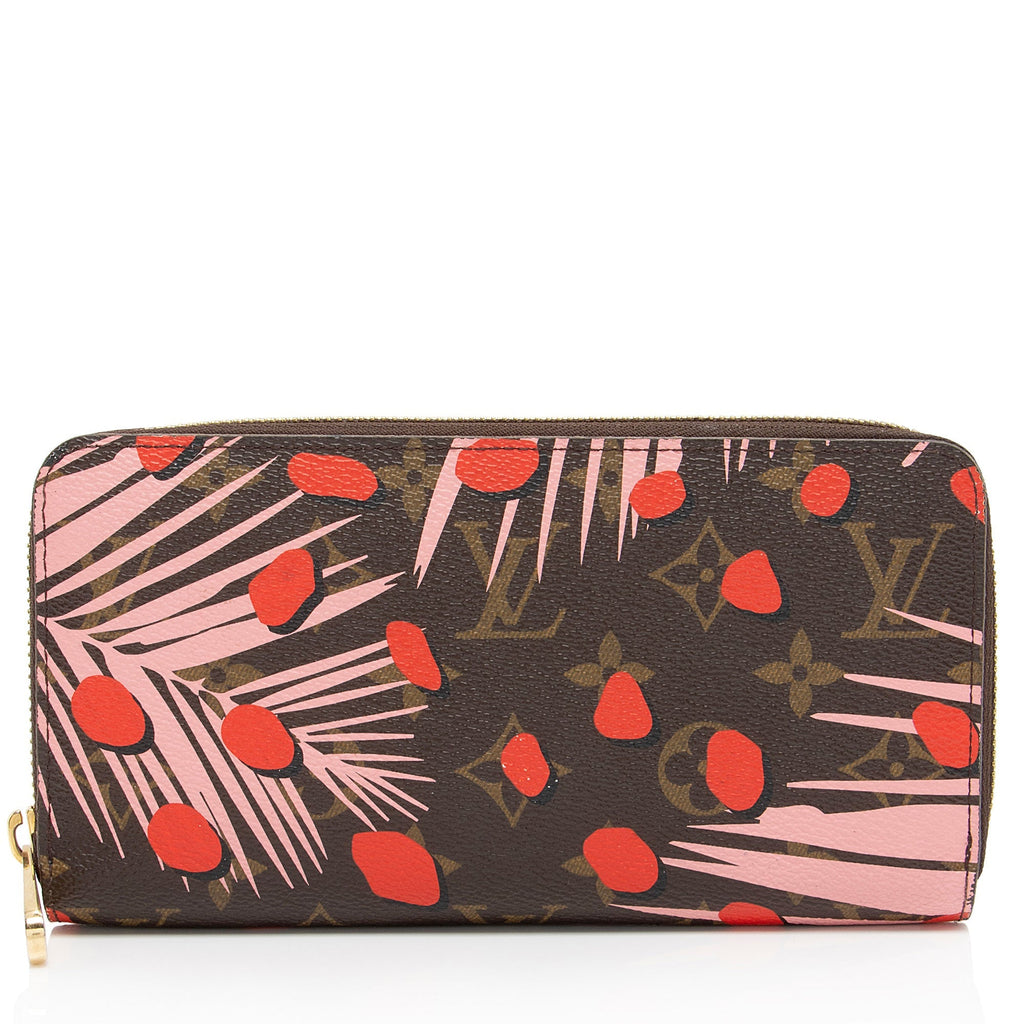 Louis Vuitton Limited Edition Monogram Canvas Jungle Dots Zippy Wallet (SHF-9GbbQX)