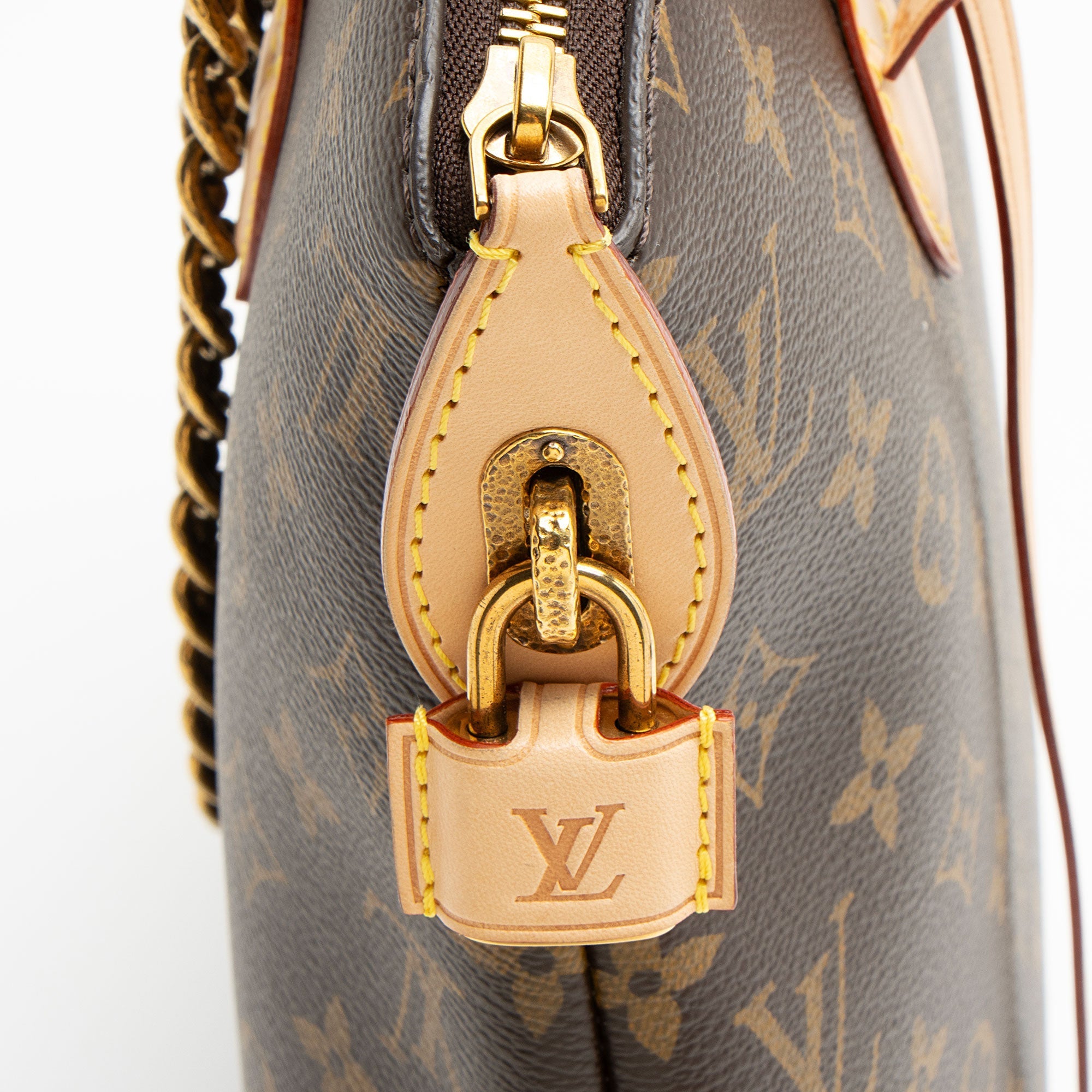 Louis Vuitton Limited Edition Monogram Canvas Lockit Chain MM Satchel