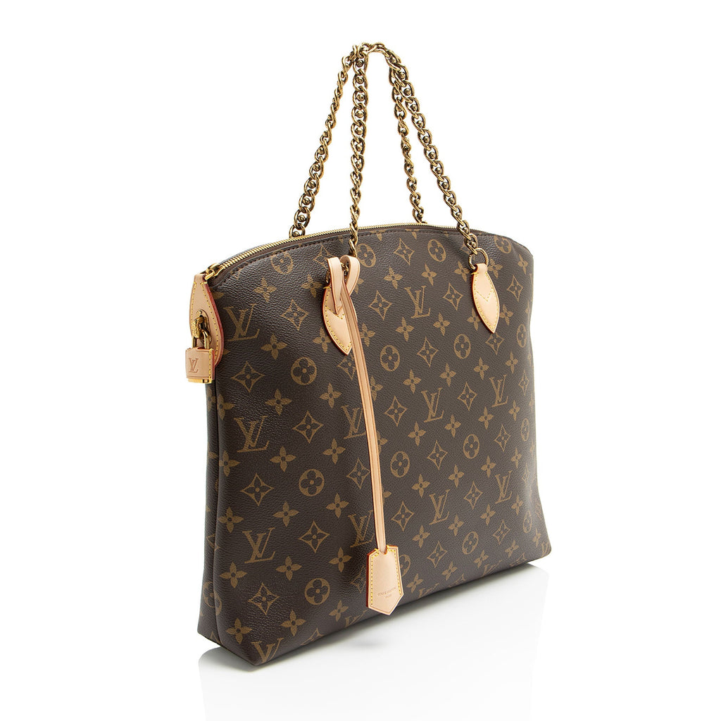 Louis Vuitton Limited Edition Monogram Canvas Lockit Chain MM Satchel