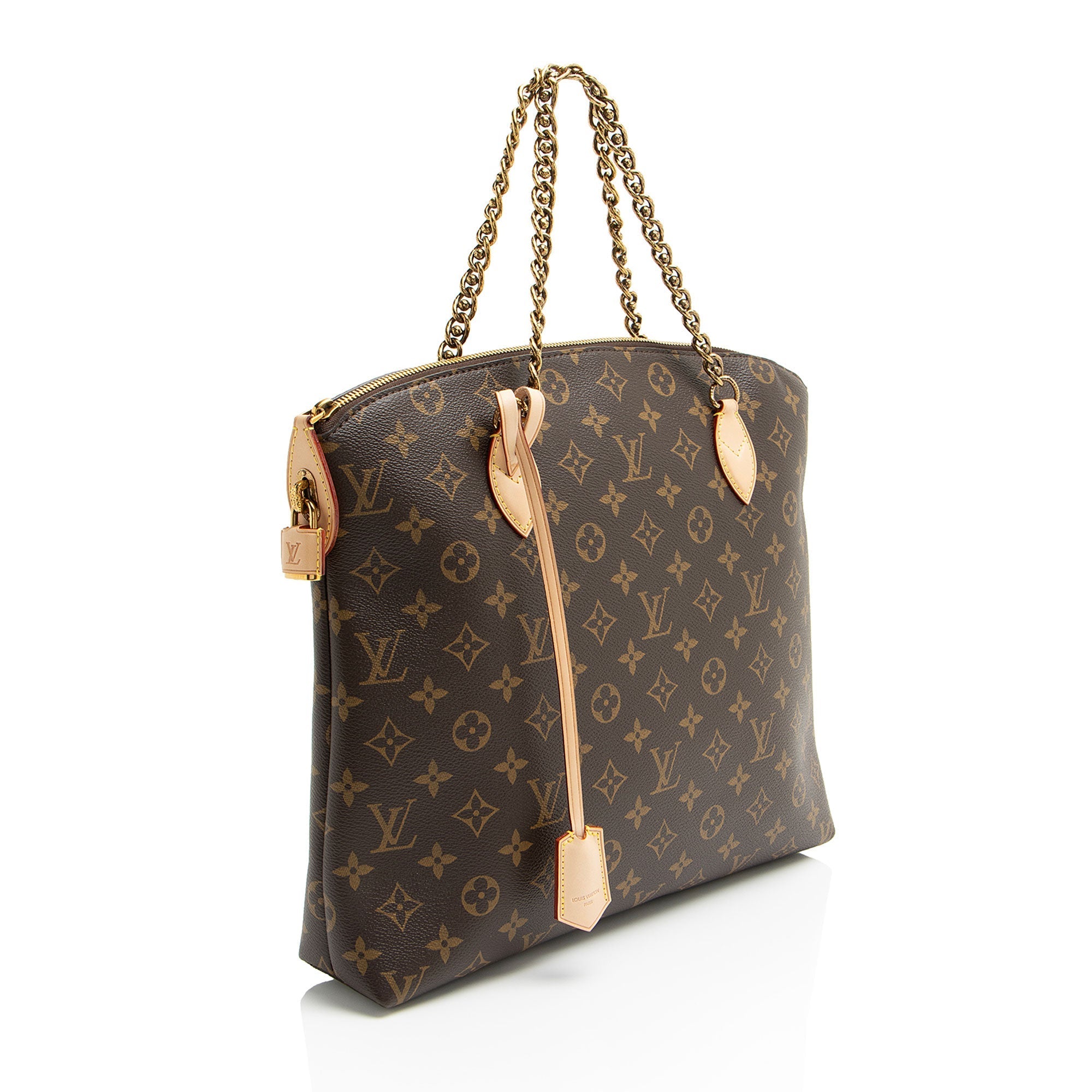Louis Vuitton Limited Edition Monogram Canvas Lockit Chain MM Satchel