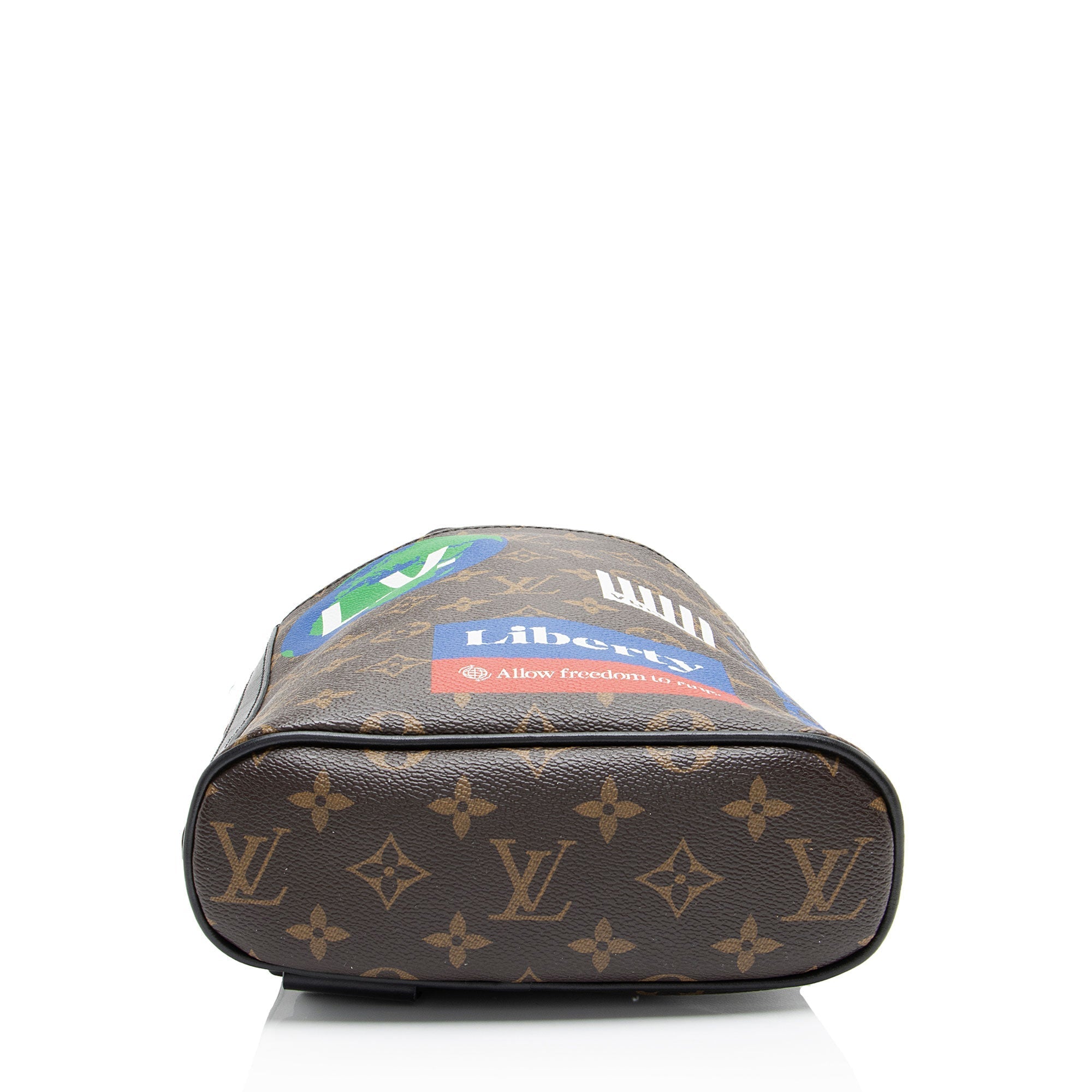 Louis Vuitton Limited Edition Monogram Canvas Logo Story Sling Bag