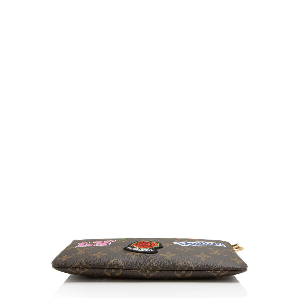 Louis Vuitton Limited Edition Monogram Canvas Patches City Pouch